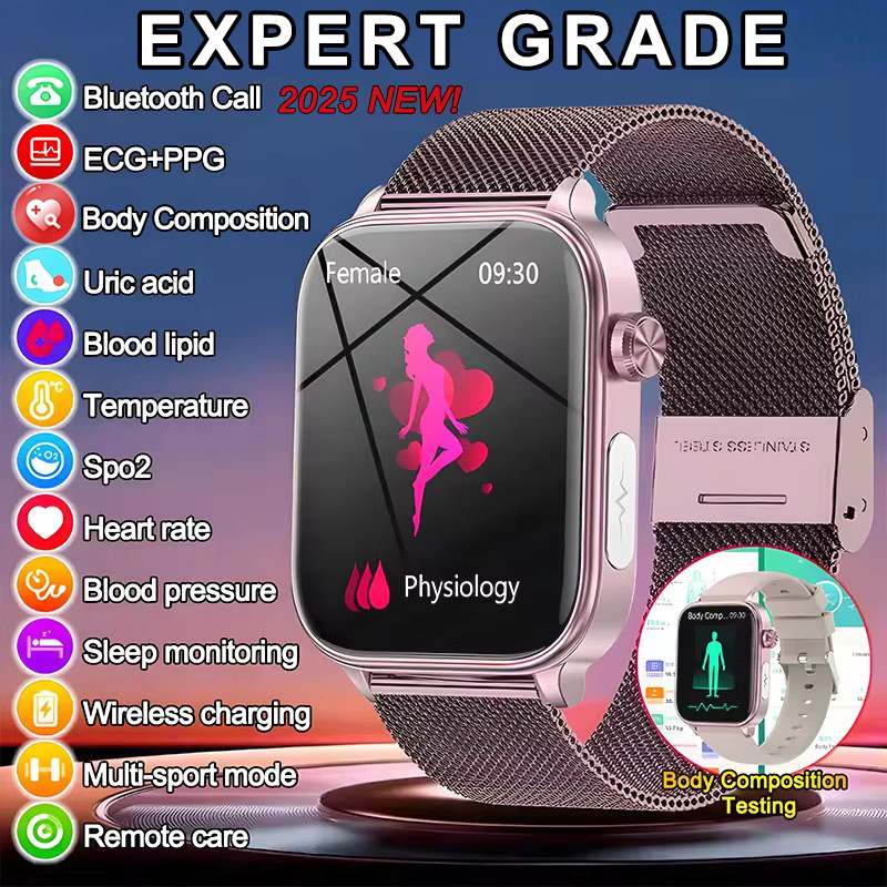 Smartwatch Health Watches For Women - 2025 New ECG+PPG Monitoring Smart Watch