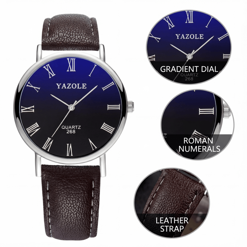 Smartwatch Slim Watches For Men - YAZOLE Men's Watch Fashion Ultra Slim