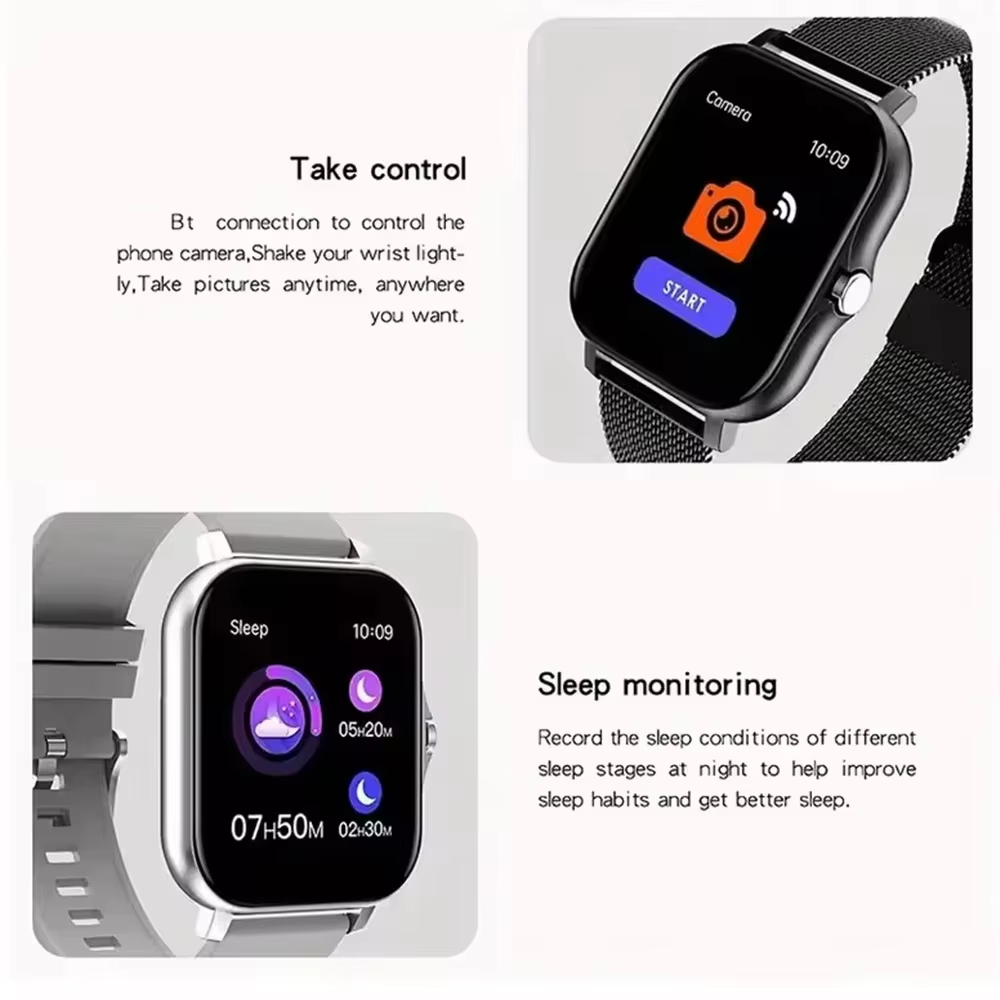 Lenovo 2026 New Full Touch Scr - Smartwatch Square Watches For Men ulasan dan harga