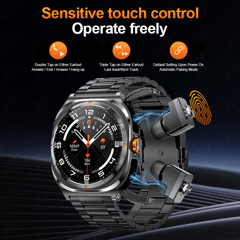 LIGE 2025 Watch Wireless Earph - Smartwatch Health Watches For Women ulasan dan harga