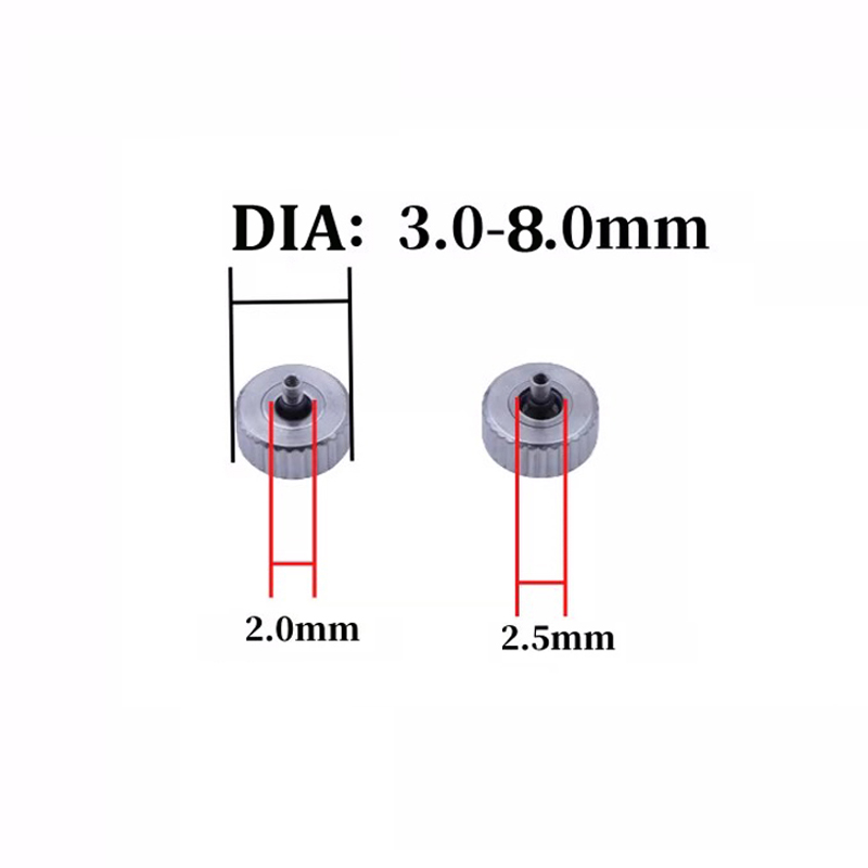 5pcs/A Lot Flat Tube Silver Co - Watch Crown Pusher ulasan dan harga