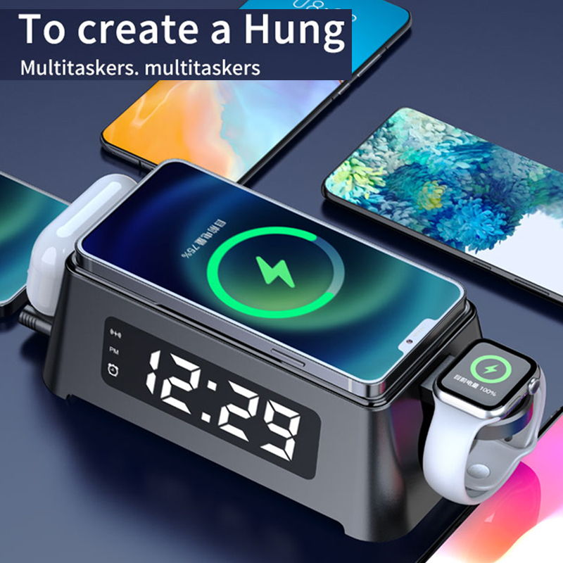 15W Qi Alarm Clock Wireless Ch - Watch Xs8 ulasan dan harga