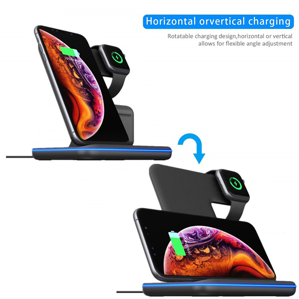 15W Fast Qi Wireless Charger S - Watch Watch Xs ulasan dan harga