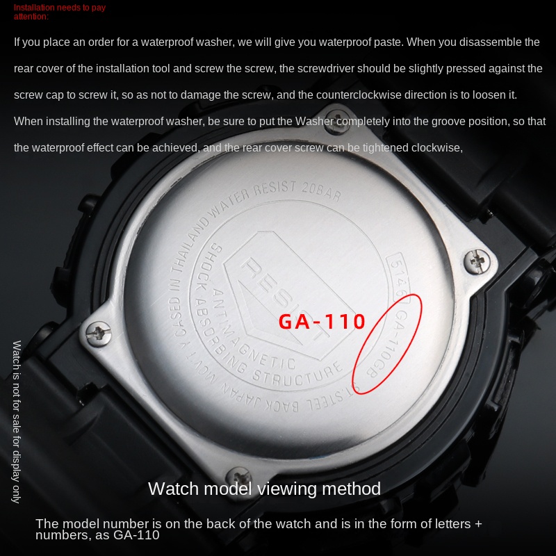 DW5600 gw m5610 Dust Ring Gask - Casio Watch G-Shock Ga-2100 ulasan dan harga