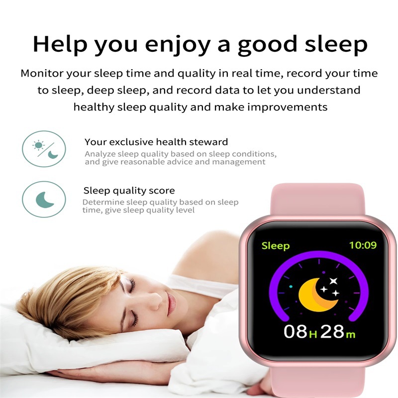 Y68 Smart Watch Men Women Hear - Watch Smart Y68 ulasan dan harga