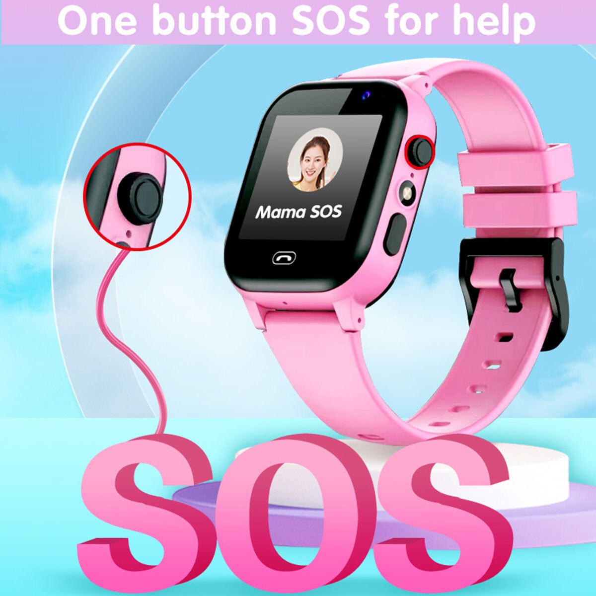 Kids Smart Watch SOS Call Outd - Smartwatch Watches For Girls Kids ulasan dan harga