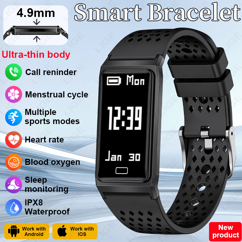 4.9mm Ultra Slim Smart Bracele - Smartwatch Slim Watches For Men ulasan dan harga