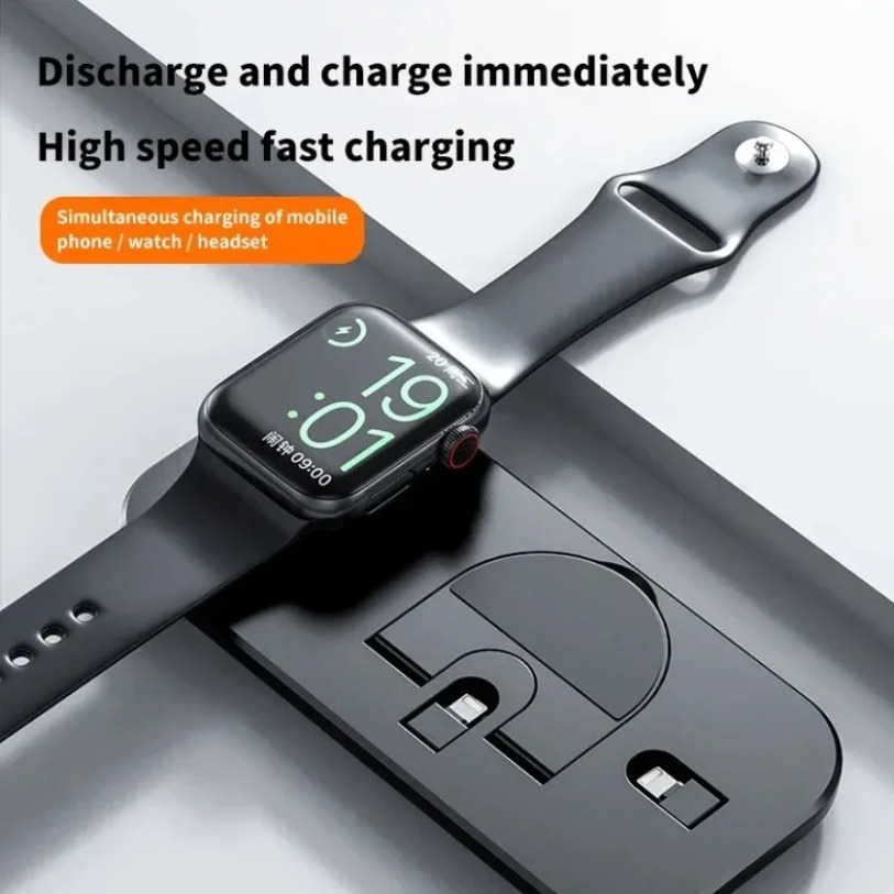 3 In 1 Wireless Charger Stand  - Watch Watch Xs ulasan dan harga