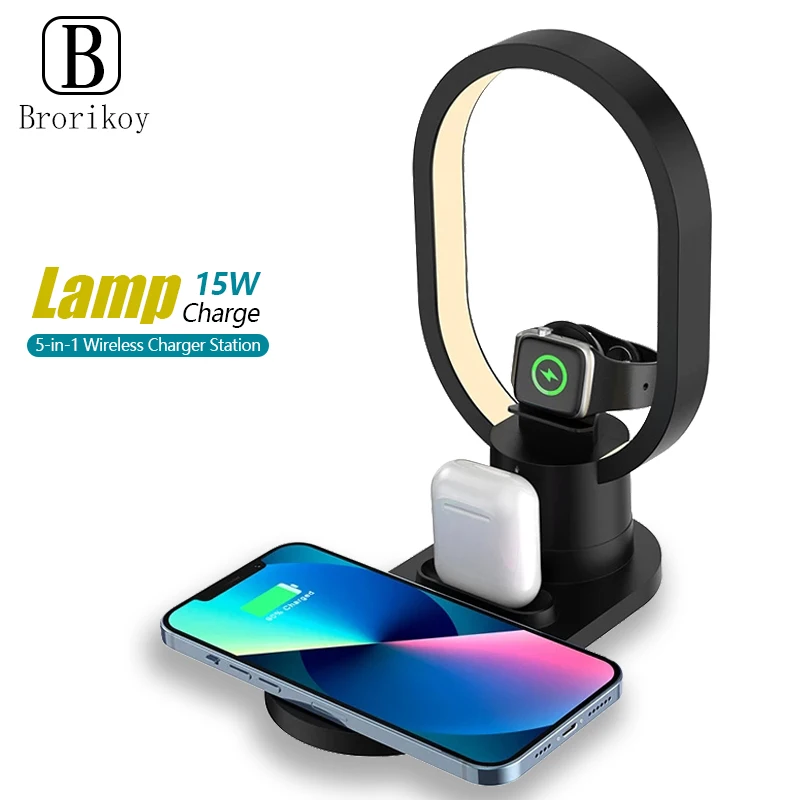 4in1 Night Light Wireless Char - Watch Watch Xs ulasan dan harga