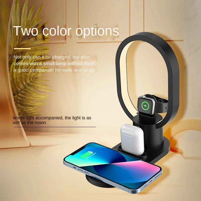 4in1 Night Light Wireless Char - Watch Watch Xs ulasan dan harga