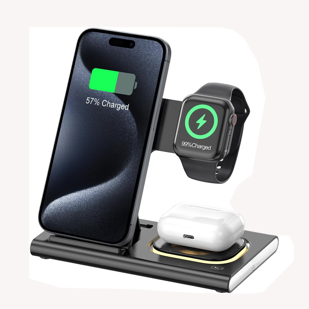 3 in 1 Foldable Charging Stati - Watch Watch Xs ulasan dan harga