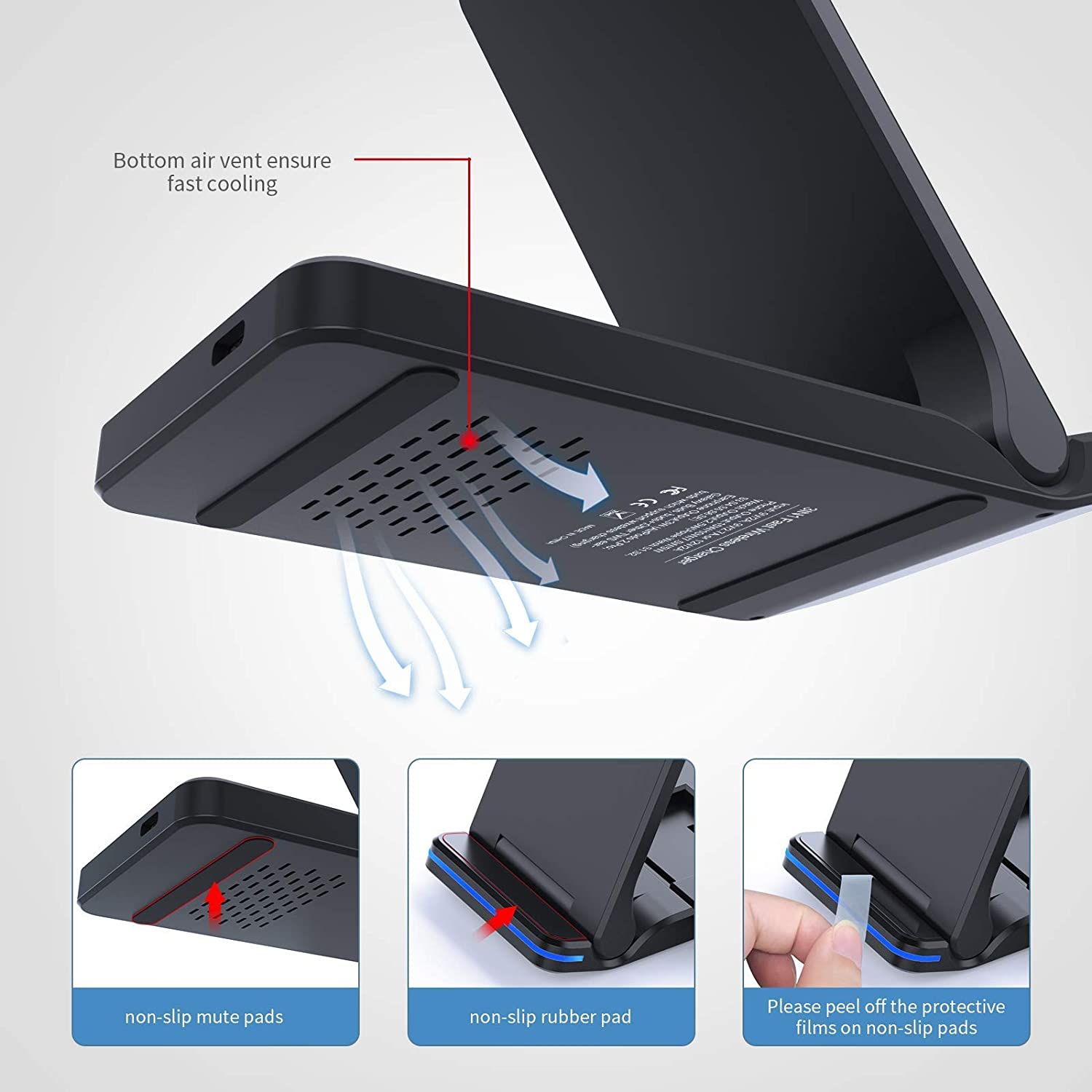 3in1 QI Foldable Wireless Char - Watch Watch Xs ulasan dan harga