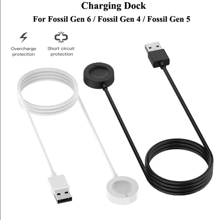 USB Magnetic Fast Charger Dock - Fossil Watches Smartwatch Charger ulasan dan harga