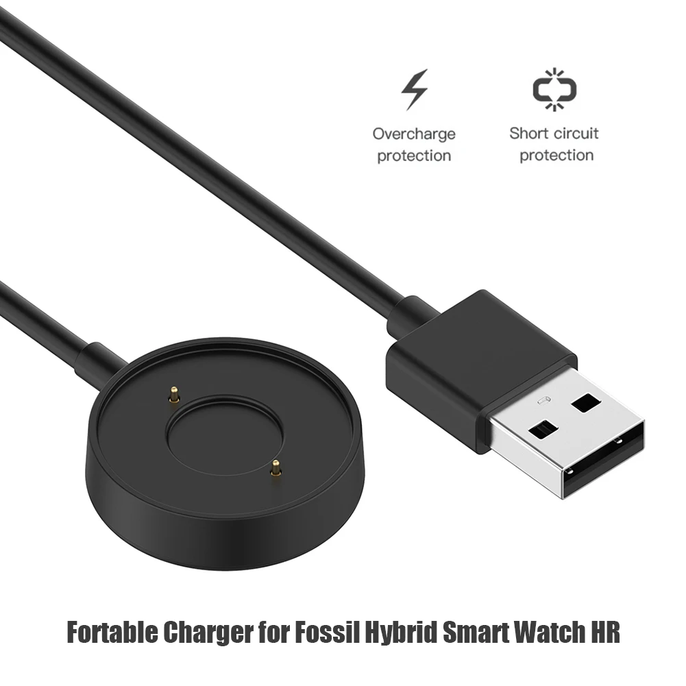 3 Feet Cable USB Charger Small - Fossil Watches Smartwatch Charger ulasan dan harga