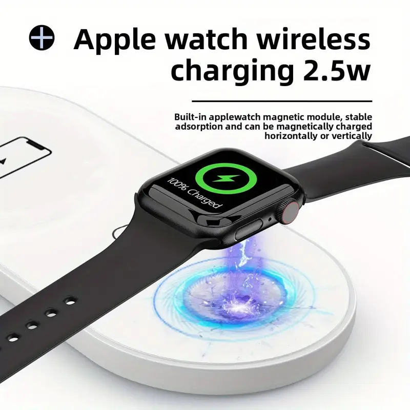 3 In 1 Dual Wireless Charger 4 - Watch Xs8 ulasan dan harga