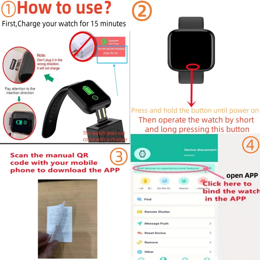 Smart Watch Message Remind Mus - Watch Smart Y68 ulasan dan harga