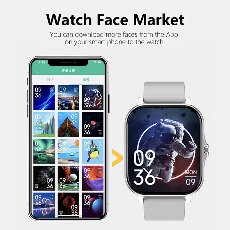 Lenovo 1.83 Waterproof Sport S - Smartwatch Health Watches For Women ulasan dan harga