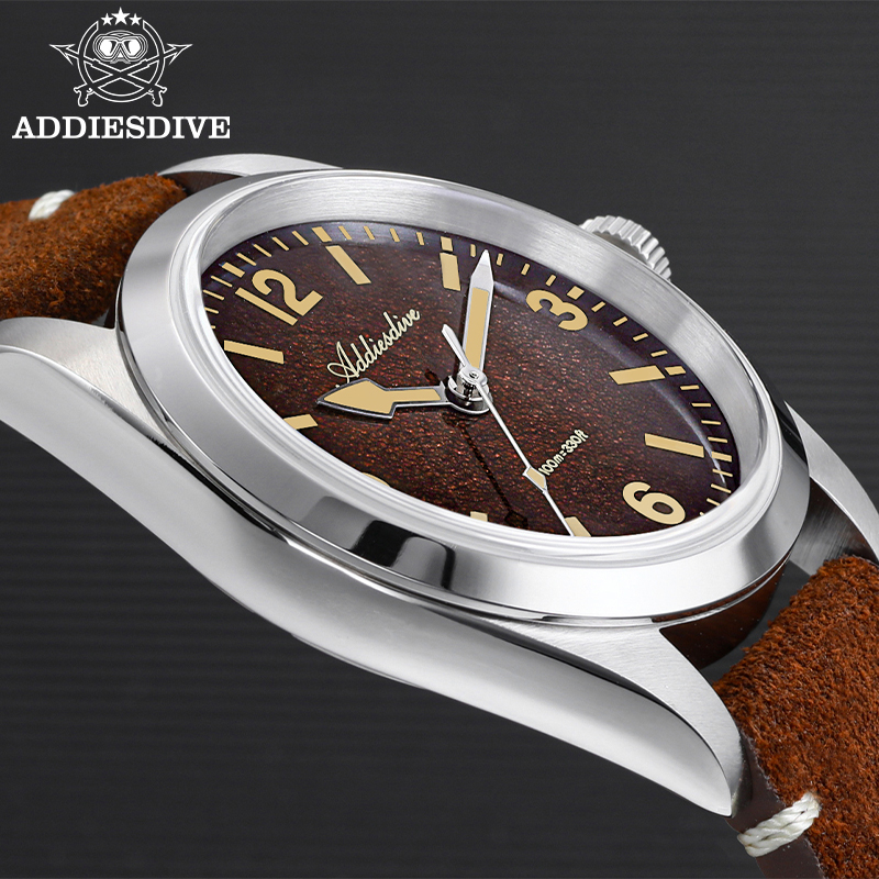 ADDIESDIVE 36MM 200M Waterproo - Leather Watch Strap ulasan dan harga