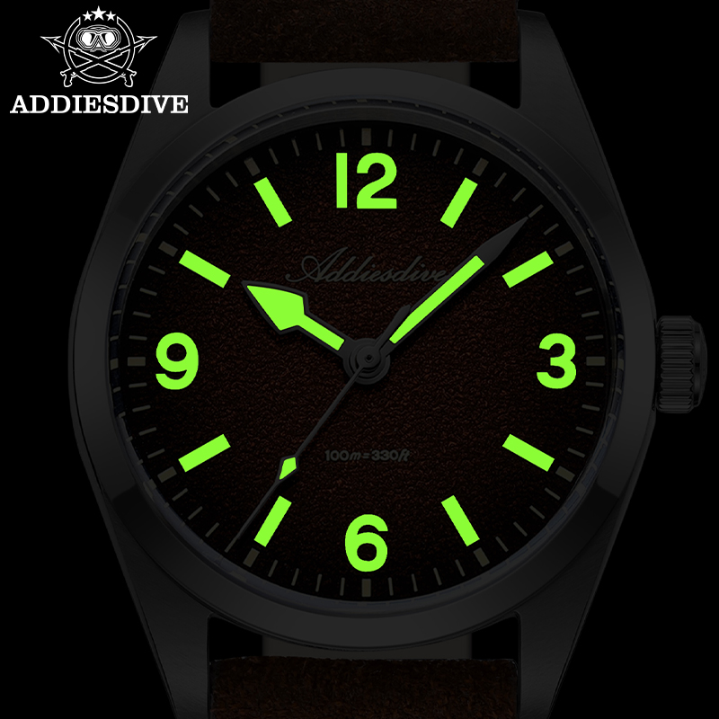 ADDIESDIVE 36MM 200M Waterproo - Leather Watch Strap ulasan dan harga