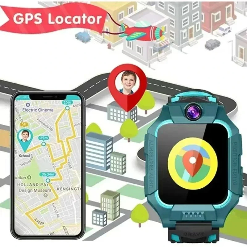 Lenovo 5G Kids Smart Watch Gif - Smartwatch Watches For Kids With Gps ulasan dan harga