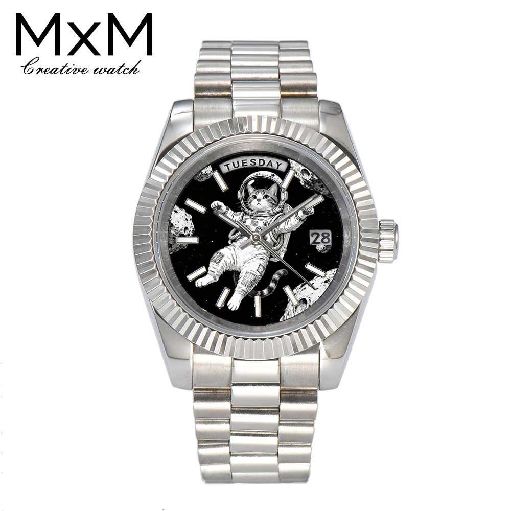 Creative men's watch 40mm/36mm - Leather Watch Strap ulasan dan harga