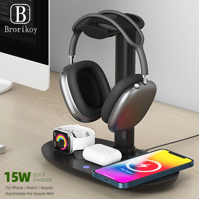 15W 4 In 1 Wireless Charging I - Watch Xs8 ulasan dan harga