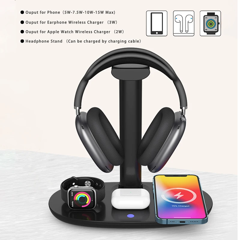 15W 4 In 1 Wireless Charging I - Watch Xs8 ulasan dan harga