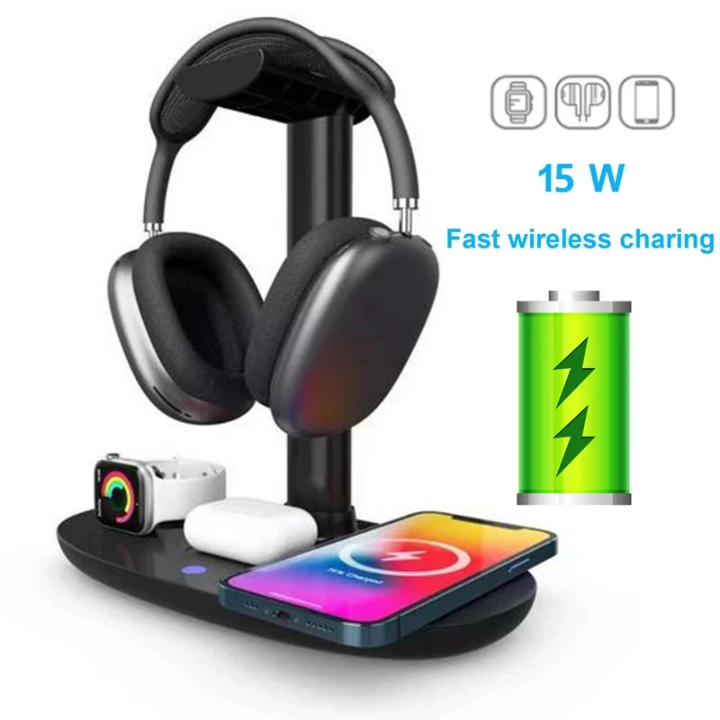15W 4 In 1 Wireless Charging I - Watch Xs8 ulasan dan harga