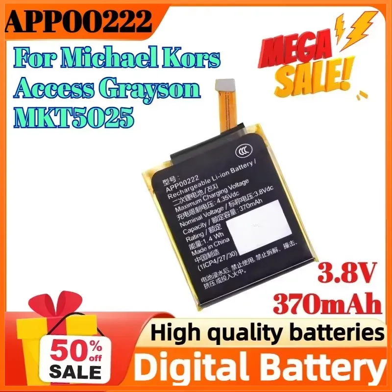 APP00222 3.8V 370mAh Digital B - Smartwatch Watches Michael Kors ulasan dan harga