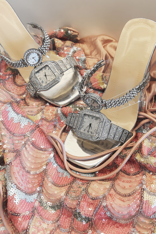 Original design Crystal watch  - Leather Watch Strap ulasan dan harga