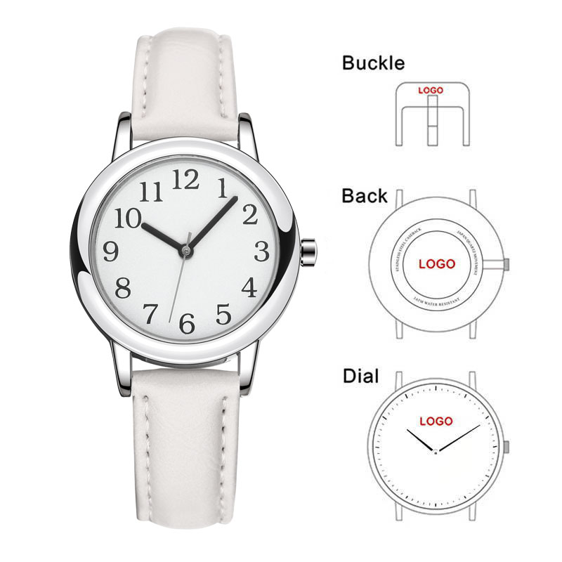 White Strap Slim Custom Women  - Leather Watch Strap ulasan dan harga