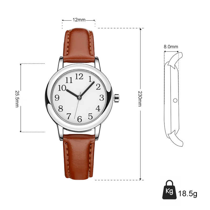White Strap Slim Custom Women  - Leather Watch Strap ulasan dan harga