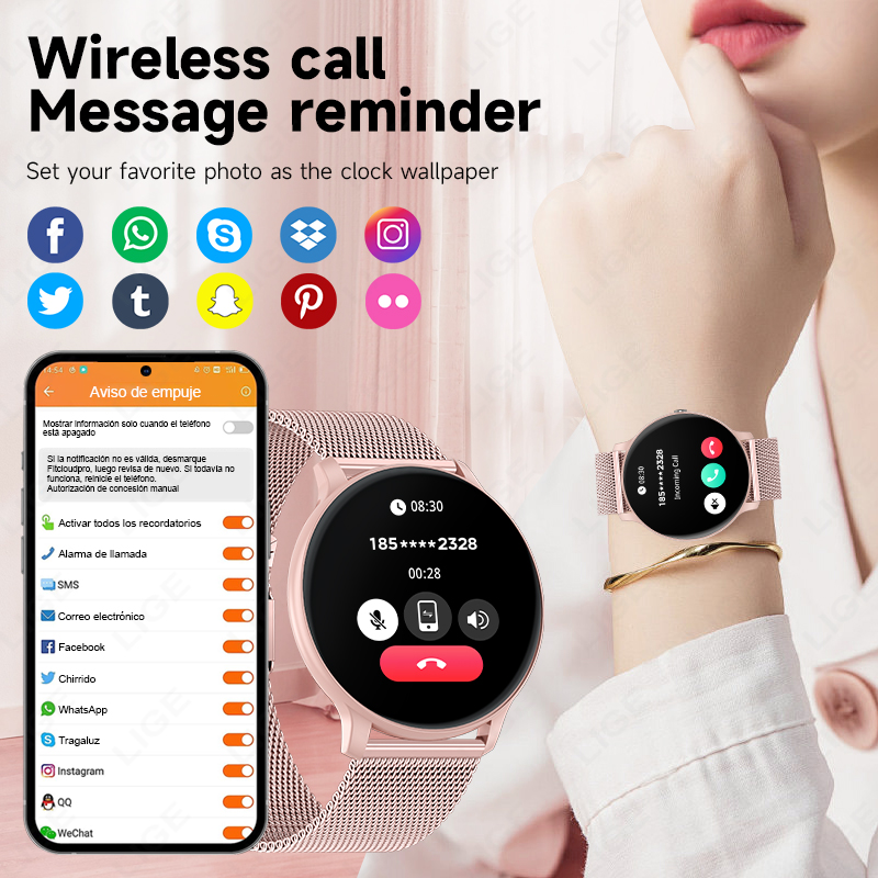 2026 New Women Bluetooth Call  - Smartwatch Health Watches For Women ulasan dan harga