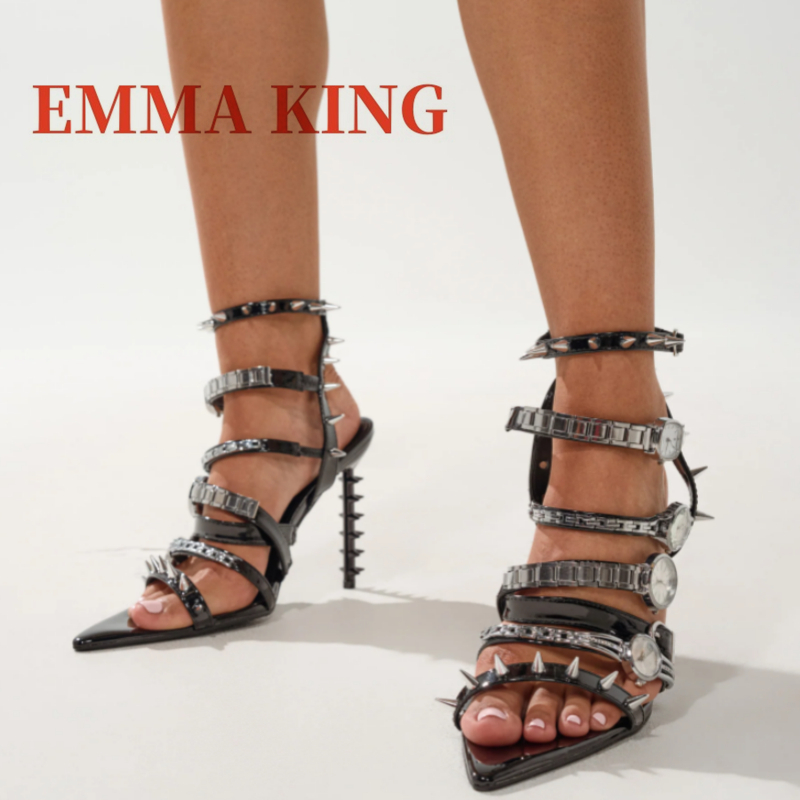 Silver Watch Sandals Open Poin - Leather Watch Strap ulasan dan harga