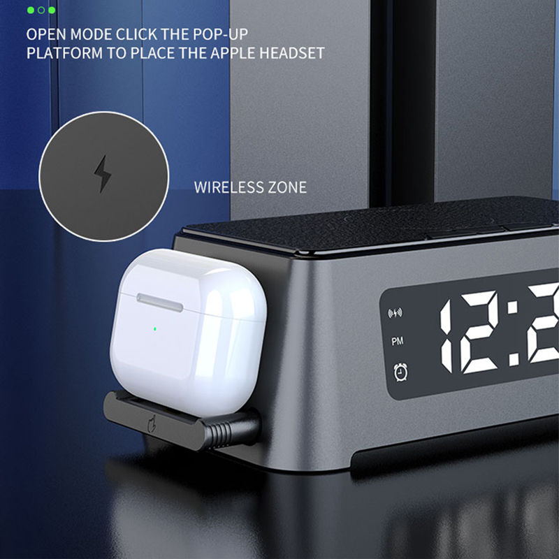 15W Qi Alarm Clock Wireless Ch - Watch Watch Xs ulasan dan harga