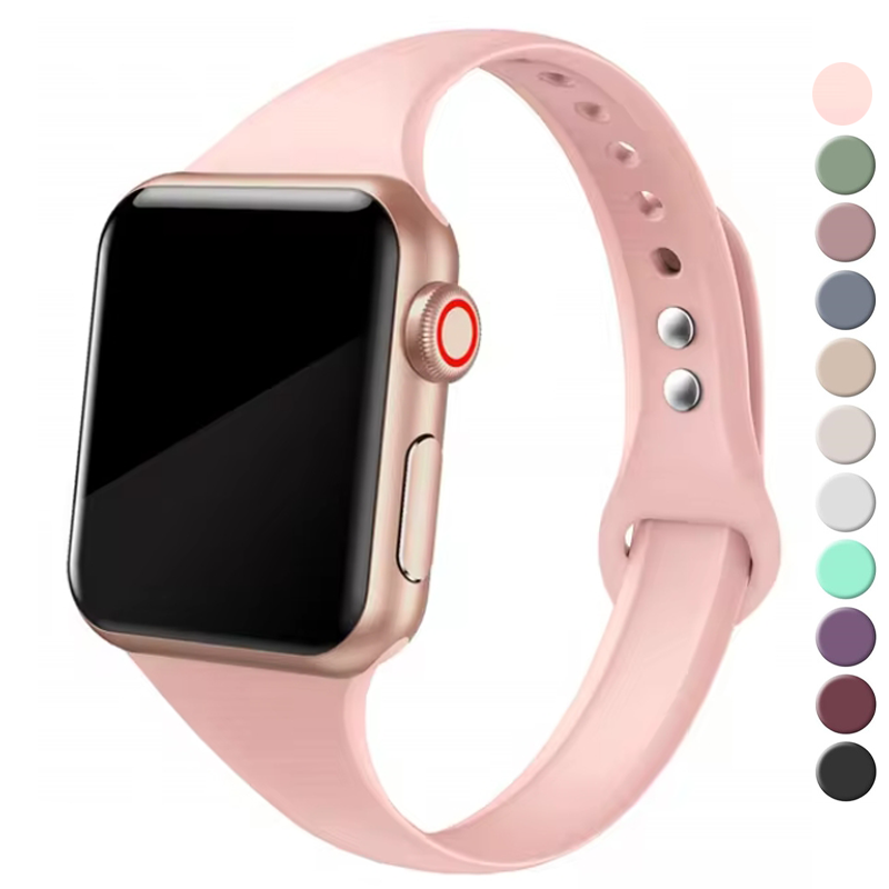 Slim Strap for Apple watch ban - Smartwatch Slim Watches For Men ulasan dan harga