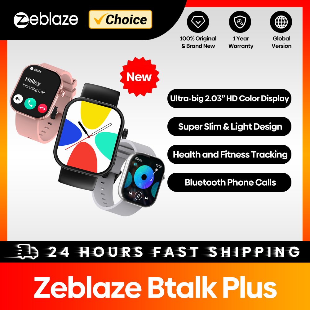 New Zeblaze Btalk Plus Voice C - Smartwatch Health Watches For Women ulasan dan harga