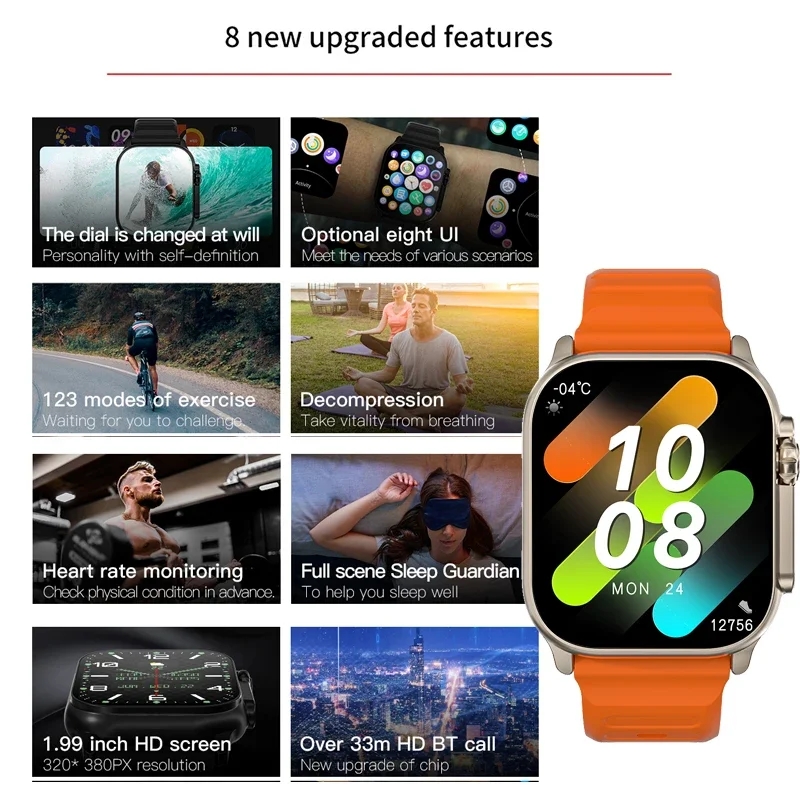 Original T900 Ultra 2 Smart Wa - Smartwatch Square Watches For Men ulasan dan harga