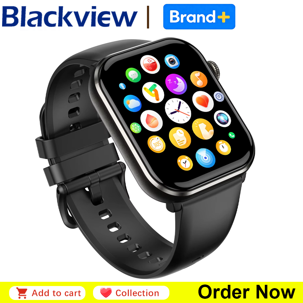 Blackview R60 Bluetooth Call S - Smartwatch Square Watches For Men ulasan dan harga