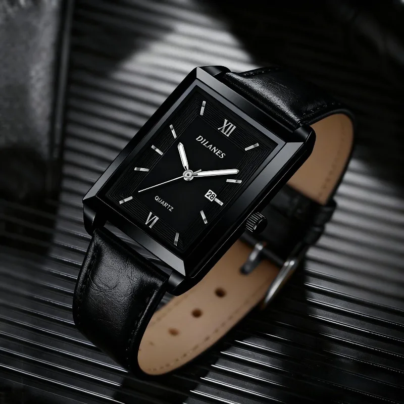 Casual Leather Men's Watches F - Smartwatch Square Watches For Men ulasan dan harga