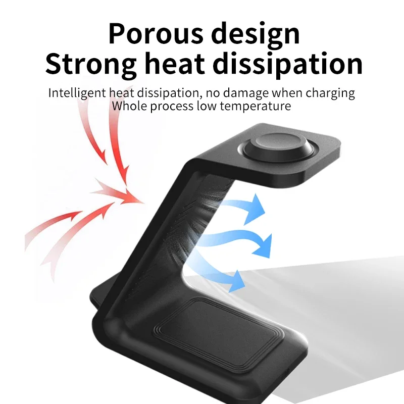 30W 3 In 1 Wireless Charger  S - Watch Xs8 ulasan dan harga