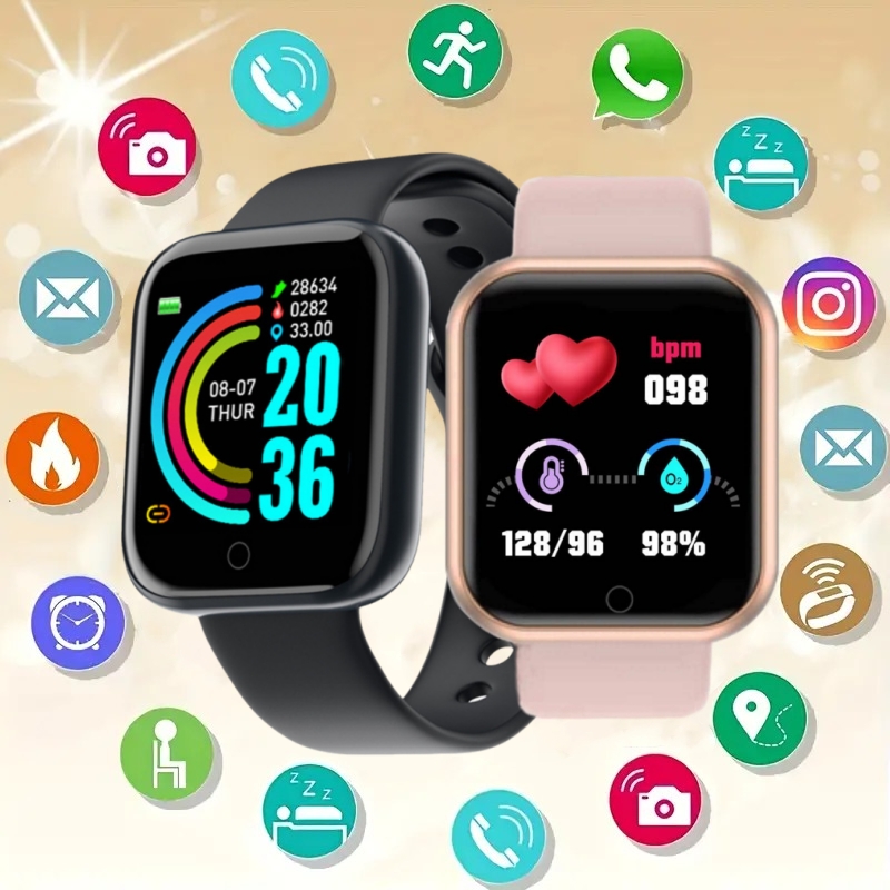 Men Watch Electronic Fitness B - Watch Smart Y68 ulasan dan harga