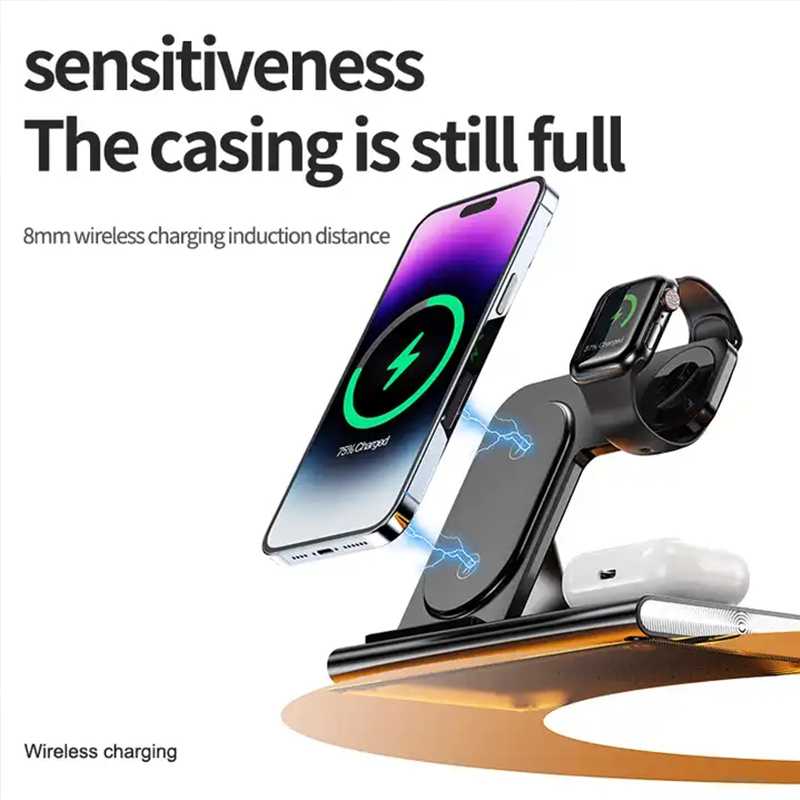 3 In 1 Wireless Charger For iP - Watch Watch Xs ulasan dan harga