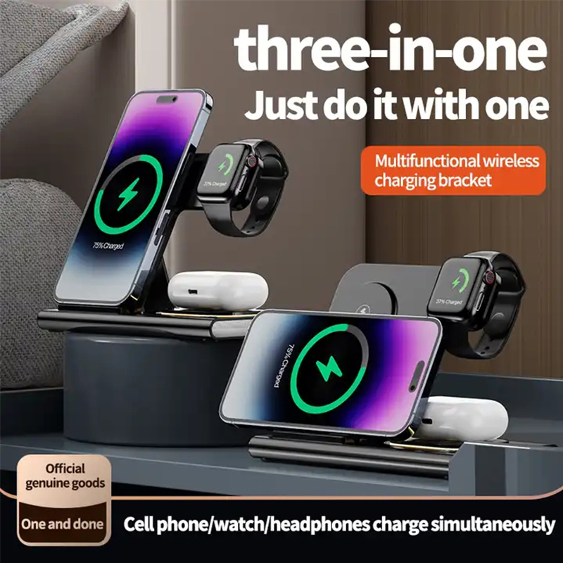 3 In 1 Wireless Charger For iP - Watch Watch Xs ulasan dan harga
