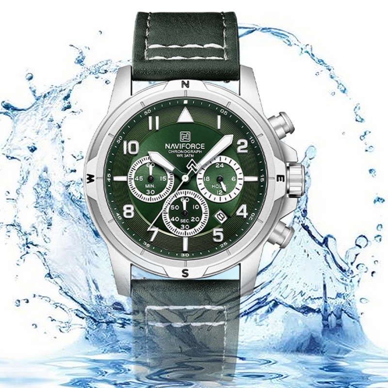 NAVIFORCE Bussiness Men Quartz - Leather Watch Strap ulasan dan harga