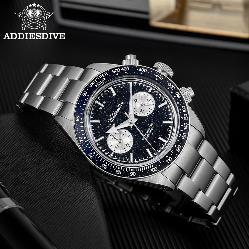 ADDIESDIVE Quartz Watches Men  - Watch Crown Pusher ulasan dan harga