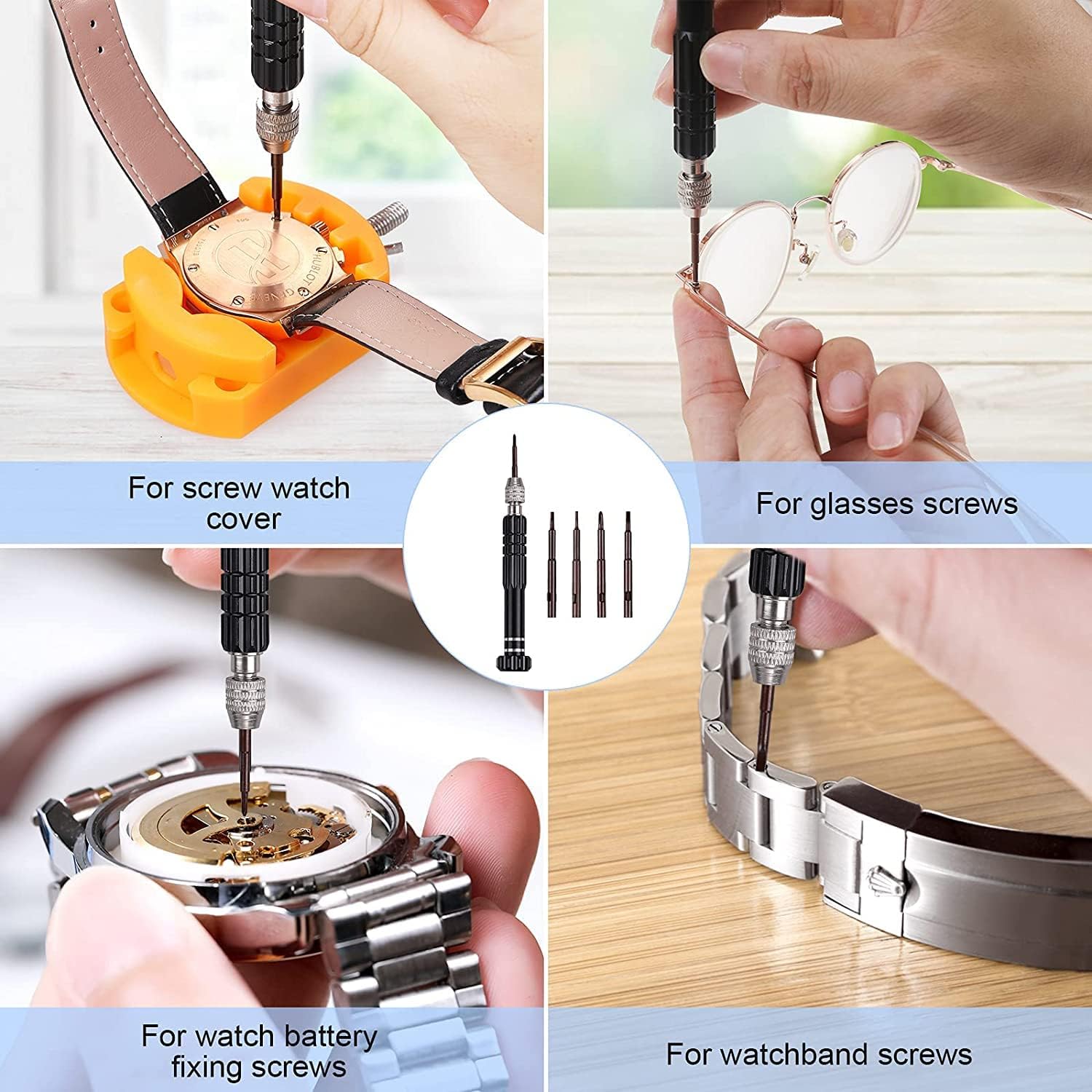 32 pcs Watch Battery Replaceme - Spring Bar Tool ulasan dan harga