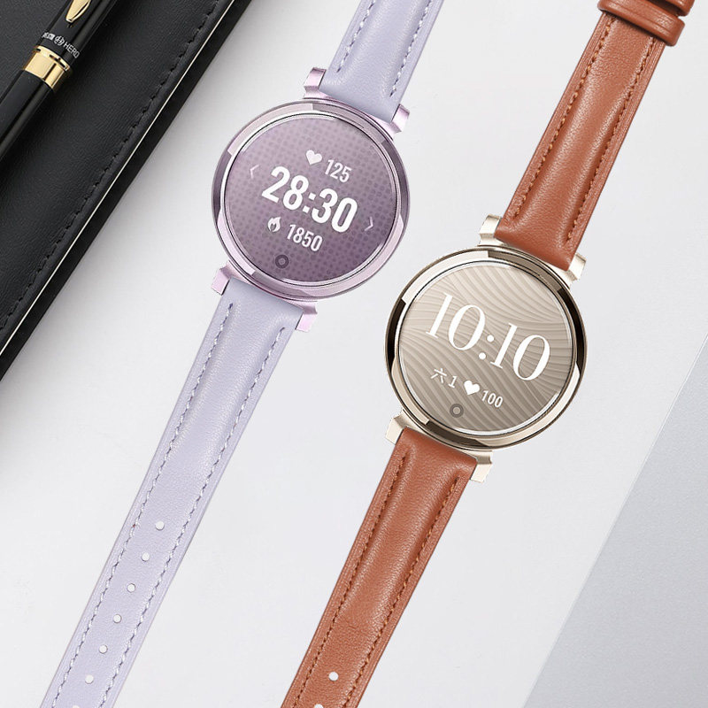 For Garmin Lily2 genuine leath - Smartwatch Purple Watches For Women ulasan dan harga