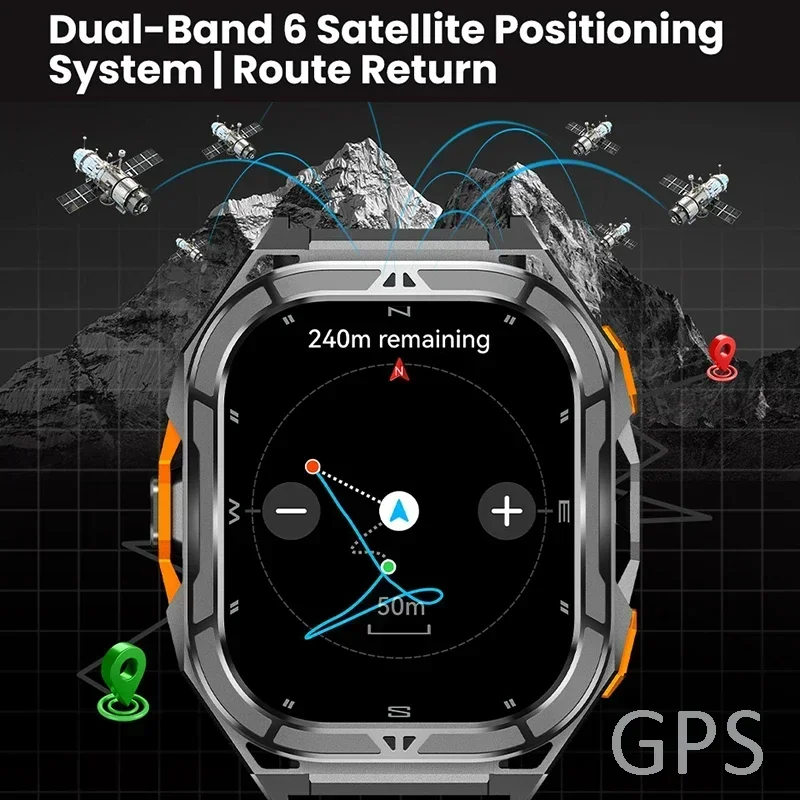 Luxury AMOLED Smartwatch Real  - Smartwatch Square Watches For Men ulasan dan harga