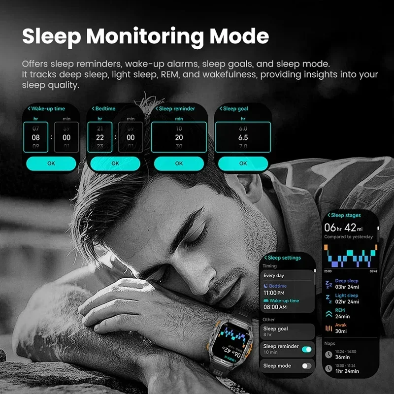 Luxury AMOLED Smartwatch Real  - Smartwatch Square Watches For Men ulasan dan harga